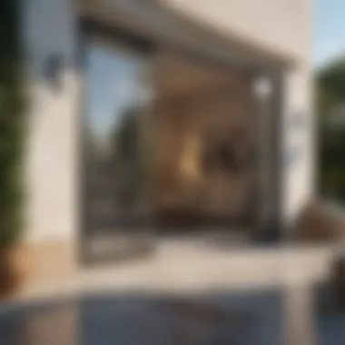 Modern Elegance: The 84 Sliding Glass Door in Context Elegant 84 sliding glass door in a modern home setting
