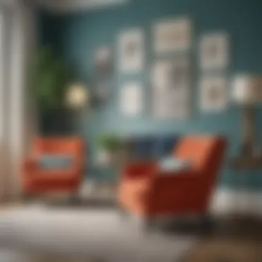 Accent Chairs that Enhance Small Spaces Colorful accent chairs complementing a small couch