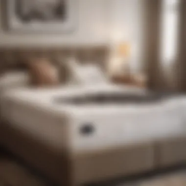 Luxurious mattress showcasing unique dimensions