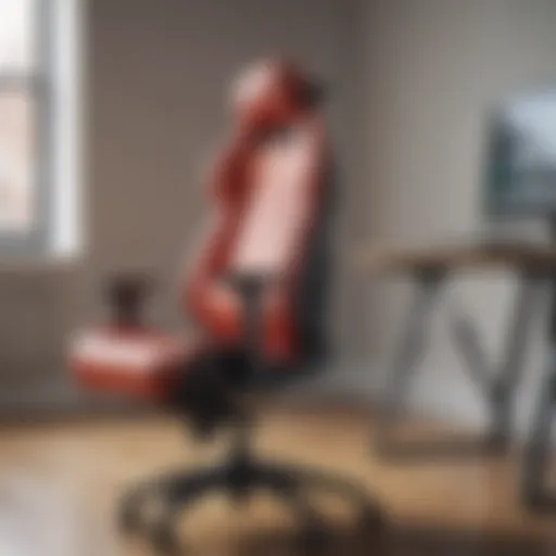 Ergonomic design of Asus chair showcasing lumbar support